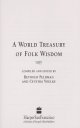 Book cover for A world treasury of folk wisdom
