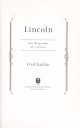 Book cover for Lincoln: The biography of a writer