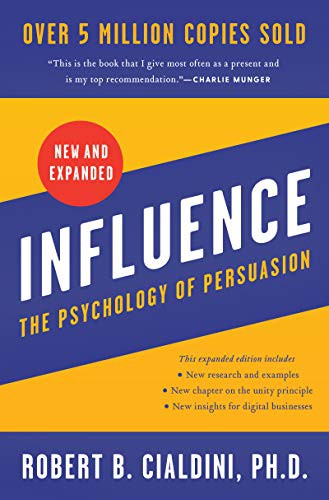 Book cover for Influence: The psychology of persuasion