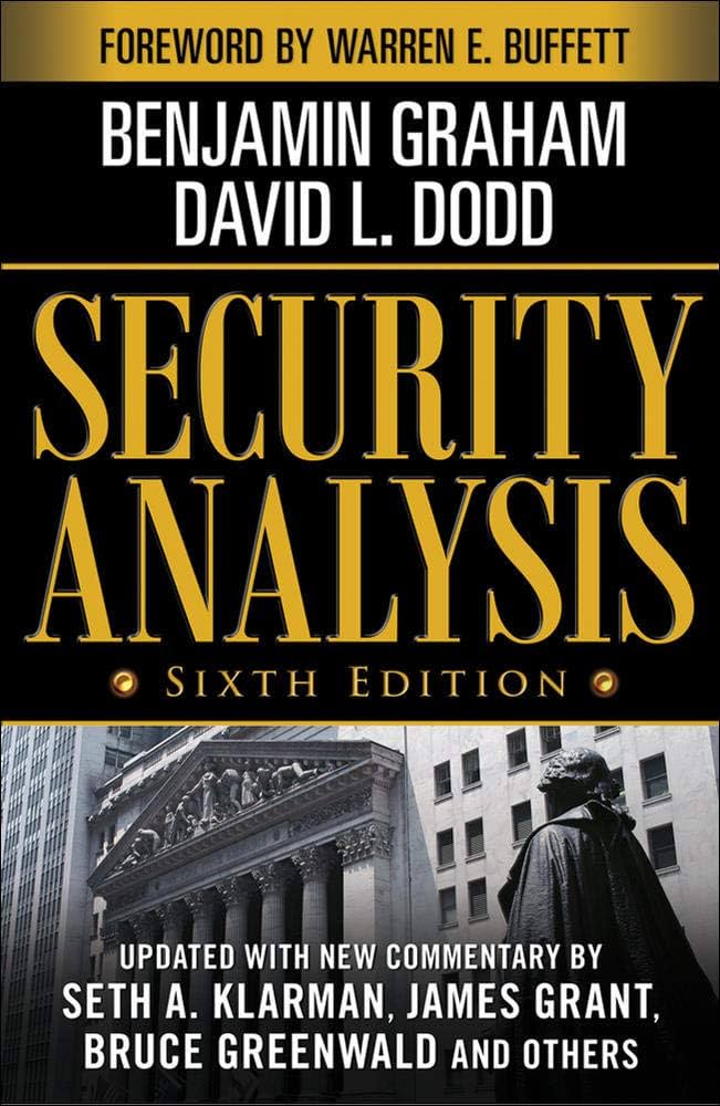 Book cover for Security analysis