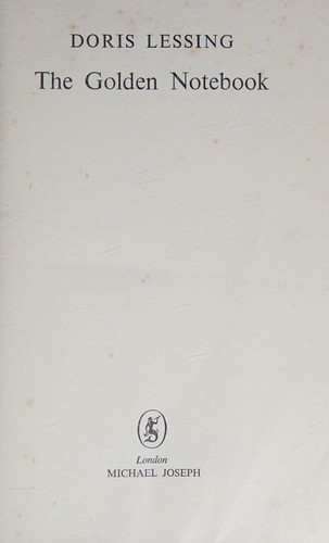 Book cover for The golden notebook
