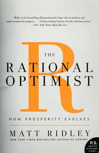 Book cover for The rational optimist