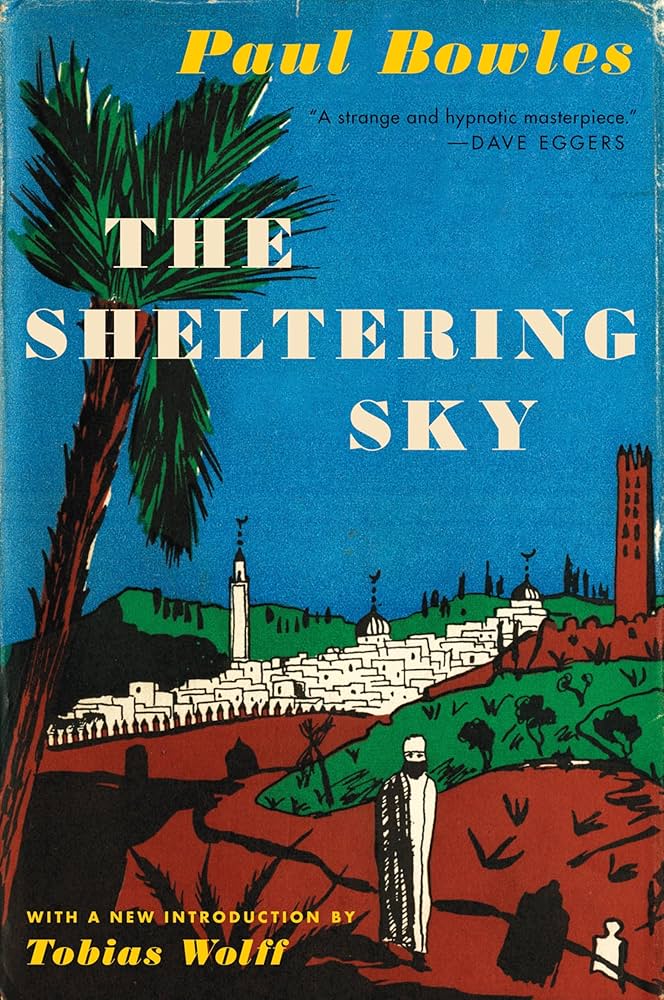 Book cover for The sheltering sky