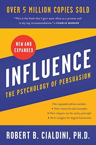 Book cover for Influence: The psychology of persuasion