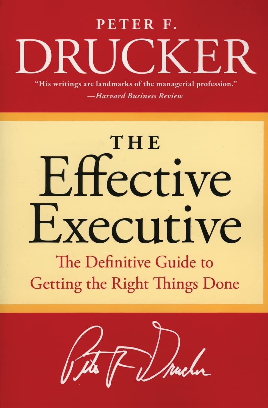 Book cover for The effective executive